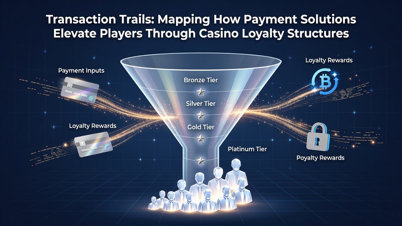Players advancing through casino loyalty levels via tracked payment transactions and entering live dealer environments